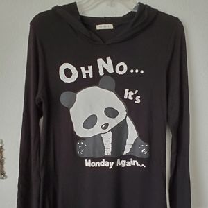 Occasion black top with hood see photo torn